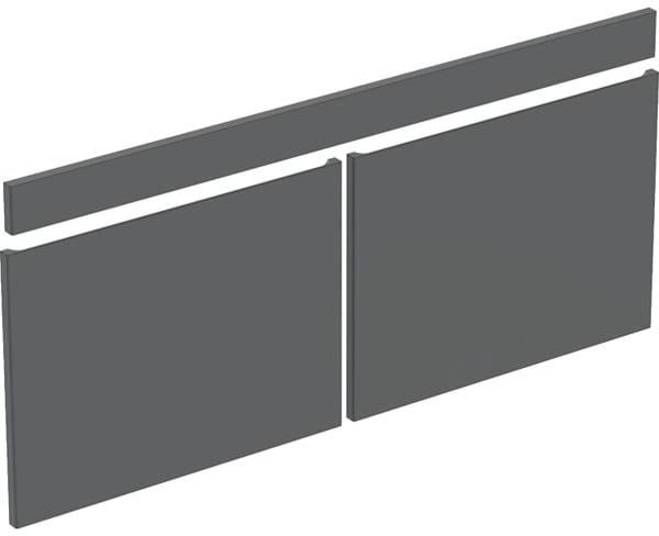 Geberit Renova Plan Schubladen-/Front-Set 55 cm in Nussbaum Hickory Hell für Möbelwaschtisch