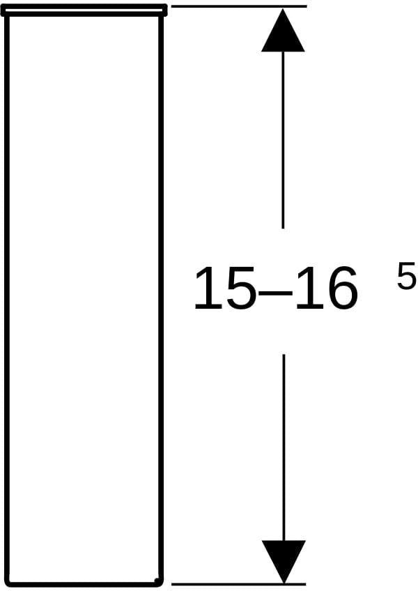 GEBERIT Renova Compact Möbelfüße 2er-Set, Höhe 15–16,5 cm, verchromt, höhenverstellbar
