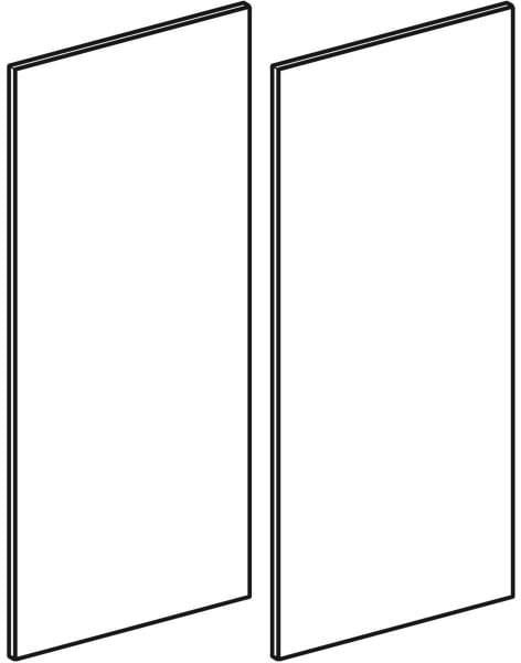 Geberit Acanto Spiegeltüren-Set 60 cm – 2 Spiegeltüren für Spiegelschrank