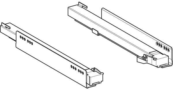 Geberit Set Schubladenschienen für Renova Plan Unterschrank, Länge 40 cm