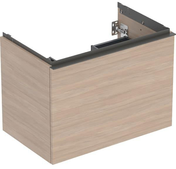 Geberit Acanto Waschtischunterschrank 75 cm Nussbaum mit Schublade & Innenschublade