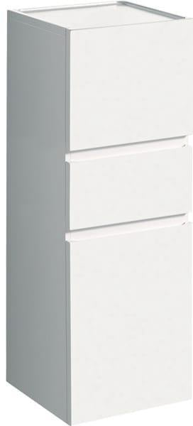 Geberit Renova Plan Mittelhochschrank 39 cm mit 2 Türen & Schublade – Nussbaum hickory hell
