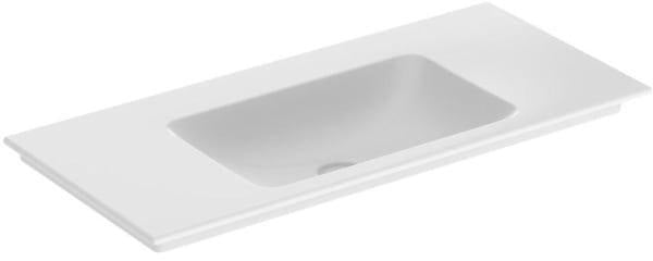 GEBERIT ONE Möbelwaschtisch 60x48 cm ohne Hahnloch & Überlauf, weiß, KeraTect