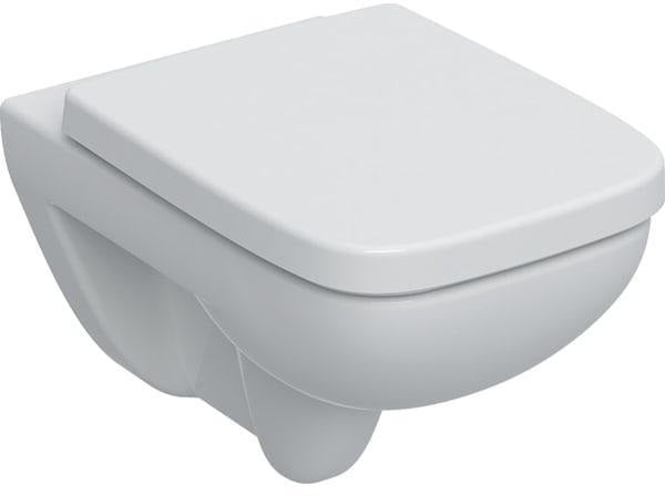 GEBERIT Renova Plan Wand-WC Tiefspüler Set mit WC-Sitz, weiß, 54 cm Tiefe