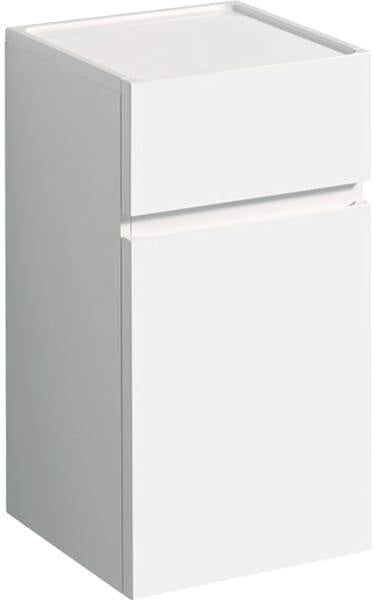Geberit Renova Plan Seitenschrank 39x70x36 cm Nussbaum hickory hell – 1 Tür, 1 Schublade, Soft-Close