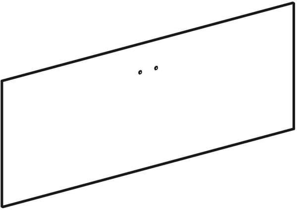 Geberit Schubladenfront für WTU Silk 140 cm in Eiche – passgenaue Frontblende