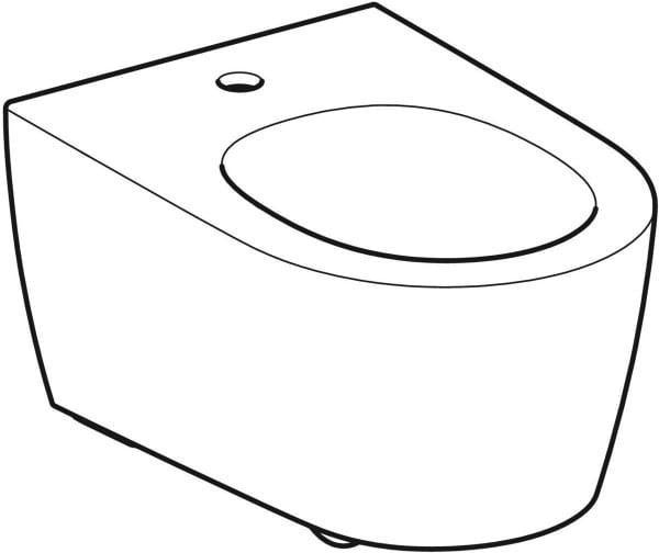 Geberit ONE Wandbidet geschlossene Form weiß KeraTect – wandhängend, verdeckte Befestigung