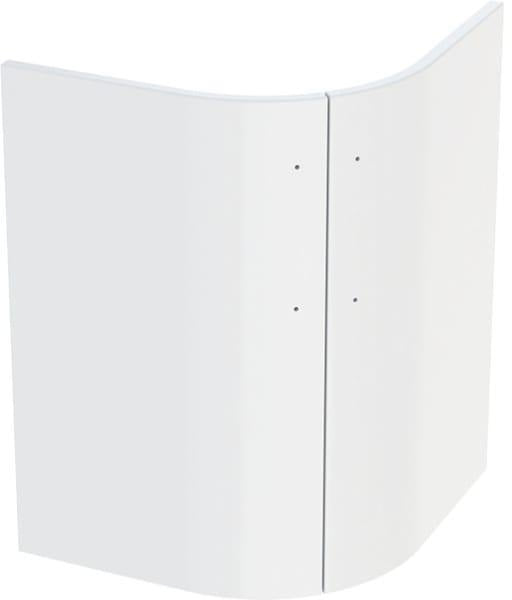 GEBERIT Renova Compact Türen-Set für Eck-HWB-Unterschrank, weiß – passgenaue Badmöbel-Front