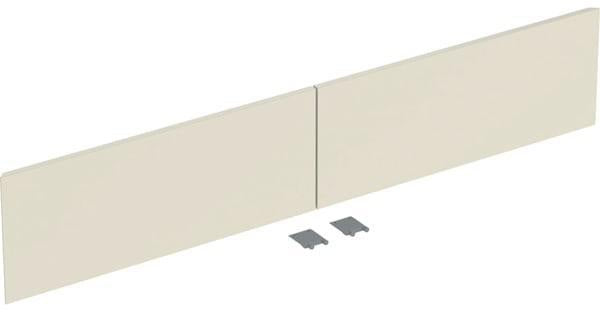 Geberit ONE Schubladenfront-Set für Waschtischunterschrank, 2 Schubladen, weiß hochglänzend, B 135 cm