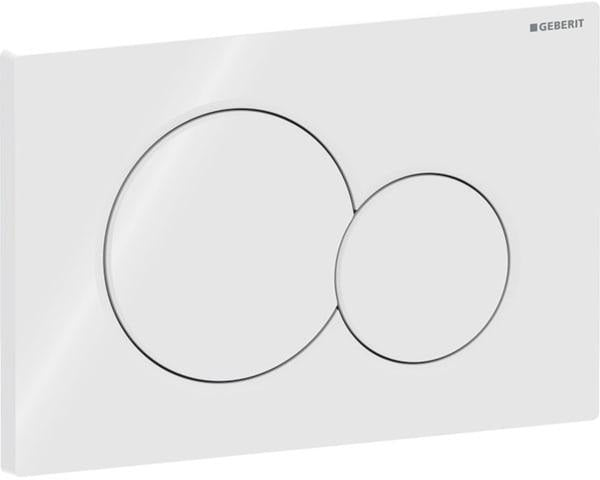 Geberit Sigma01 Betätigungsplatte rund 2-Mengen-Spülung weiß glänzend, 10er-Pack