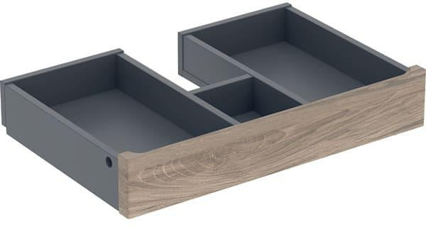 Geberit Renova Plan Innenschublade für Unterschrank MWT, 55 cm, hickory hell – mit Front