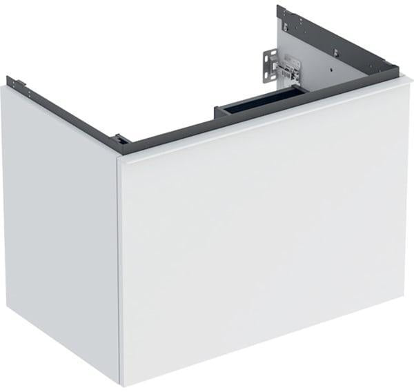 Geberit Acanto Waschtischunterschrank 75 cm Nussbaum mit Schublade & Innenschublade