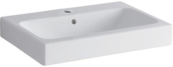 Geberit iCon Waschtisch 60 cm weiß mit Hahnloch und Überlauf
