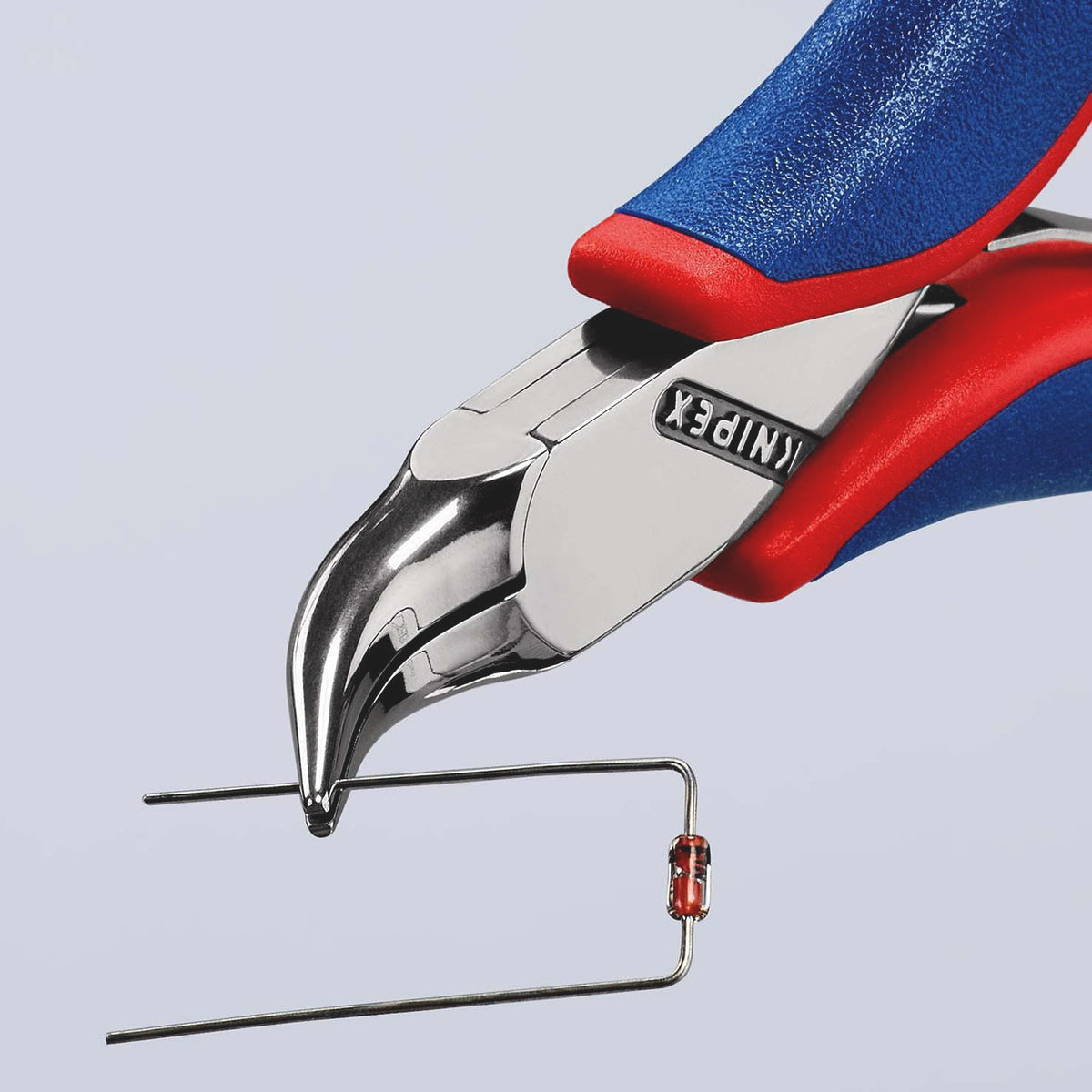 KNIPEX Elektronik-Greifzange 115 mm mit flachbreiten Backen und Kunststoffüberzug