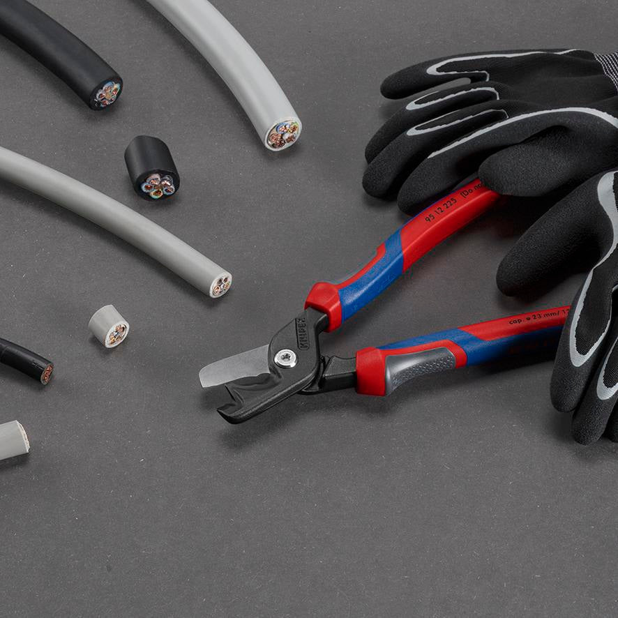 KNIPEX Kabelschere StepCut XL 225 mm – Kraftgelenk, brünierter Kopf, bis 120 mm²