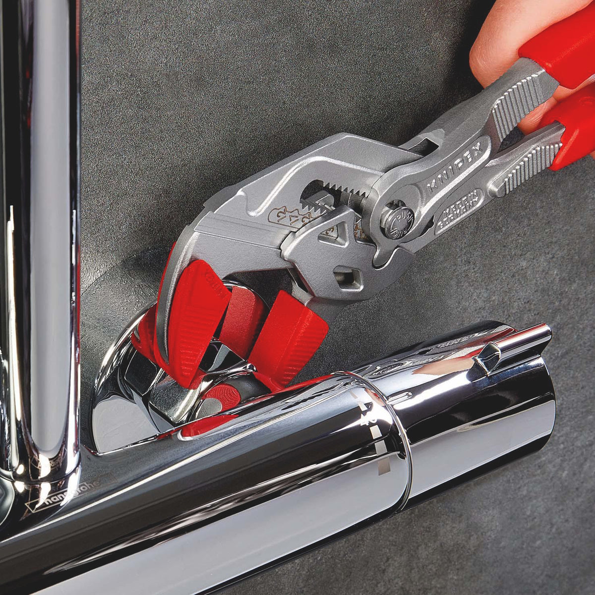 KNIPEX Schonbacke für Zangenschlüssel 86 XX 250 mm – 3 Paar Kunststoff-Schonbacken