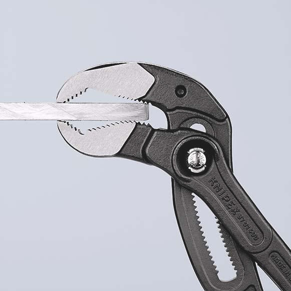KNIPEX Cobra® Rohr- und Wasserpumpenzange 560 mm, Spannweite 120 mm, Kunststoffüberzug, poliert