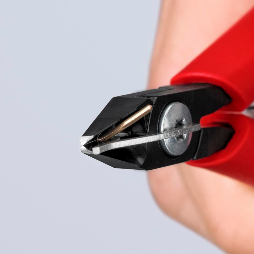KNIPEX Elektronik-Seitenschneider 125 mm – Form 2, kleine Facette, induktiv gehärtet
