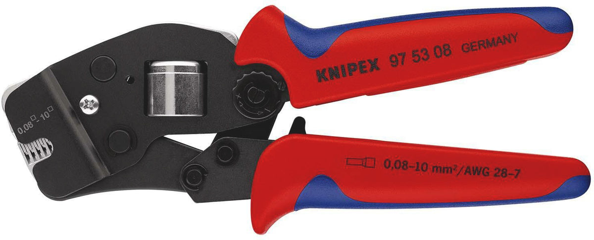 KNIPEX Crimpzange 190 mm für Aderendhülsen 0,08-10+16 mm² selbsteinstellend