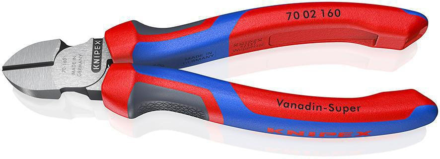 KNIPEX Seitenschneider 140 mm, polierter Kopf, Mehrkomponenten-Griffe, max. 1,8 mm