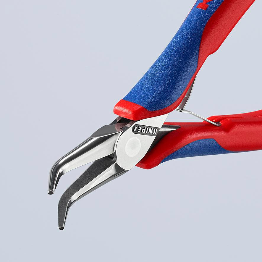 KNIPEX Elektronik-Greifzange 115 mm mit flachbreiten Backen und Kunststoffüberzug