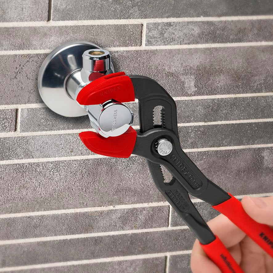 KNIPEX Schonbacken für Wasserpumpenzange 180 mm – 3 Paar Kunststoff-Schutzbacken