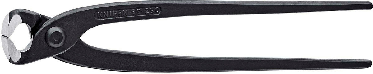 KNIPEX Monierzange 220 mm poliert schwarz atramentiert – Zum Verdrillen und Schneiden von Bindedraht