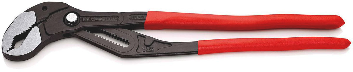 KNIPEX Cobra® Rohr- und Wasserpumpenzange 560 mm, Spannweite 120 mm, Kunststoffüberzug, poliert
