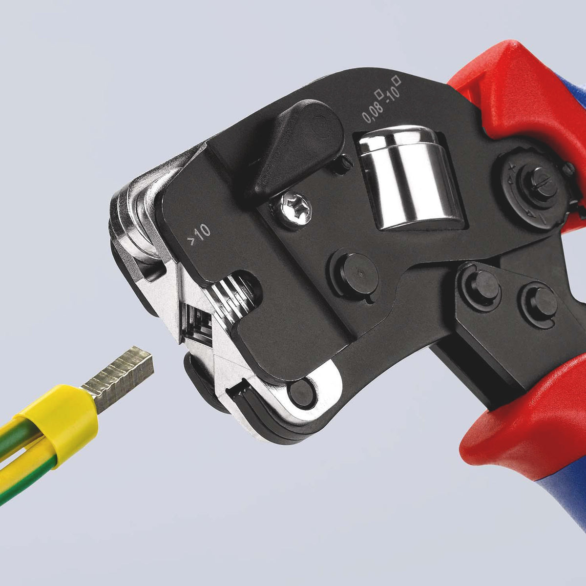 KNIPEX Crimpzange 190 mm für Aderendhülsen 0,08-10+16 mm² selbsteinstellend