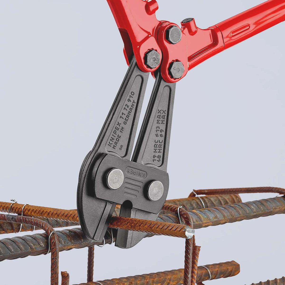 KNIPEX Bolzenschneider 460 mm mit Mehrkomponenten-Hüllen – für harten Draht bis 5 mm