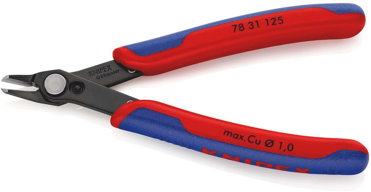 KNIPEX Elektronik-Seitenschneider Super-Knips® 125 mm – Präzisionszange für feinste Schneidarbeiten