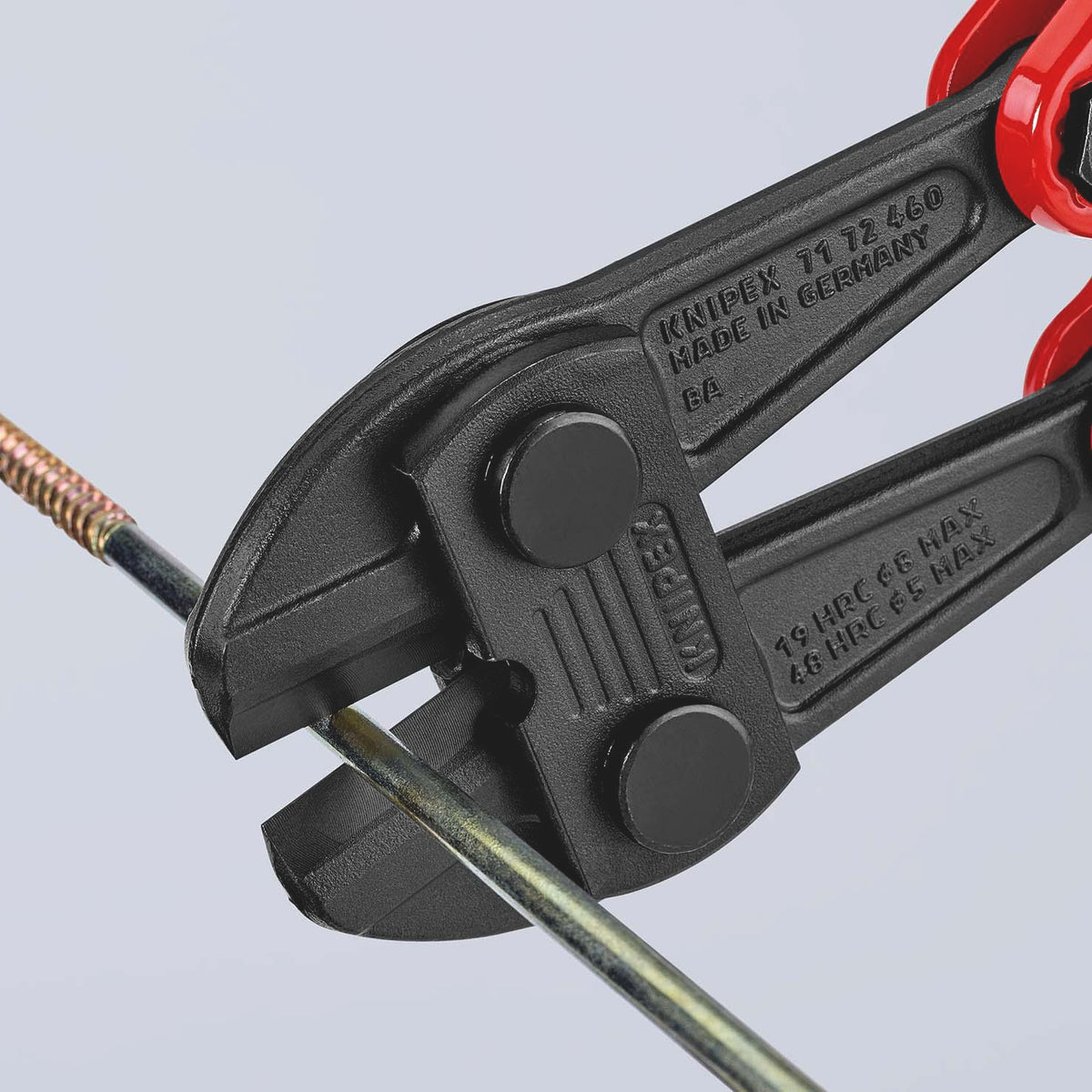 KNIPEX Bolzenschneider 460 mm mit Mehrkomponenten-Hüllen – für harten Draht bis 5 mm