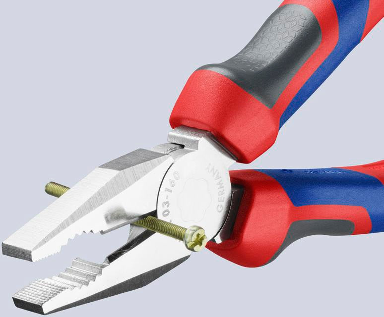 KNIPEX Kombizange 140 mm verchromt mit Comfort-Griff – Präzision für Handwerk und Elektro