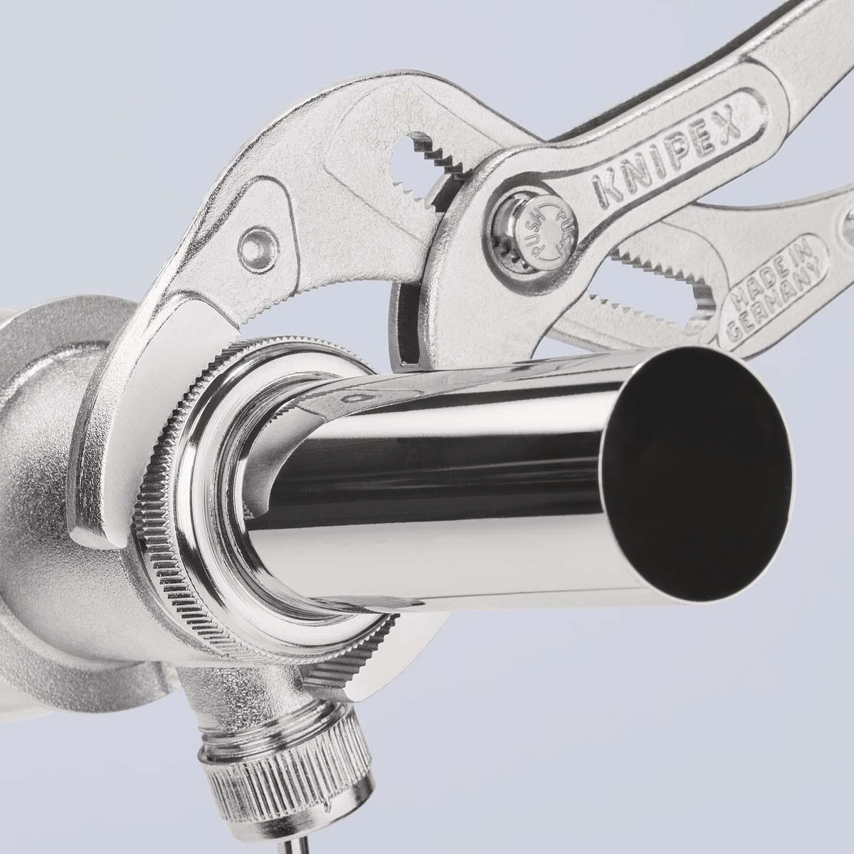 KNIPEX Syphon-/Connectorenzange L.250mm Spann-W.25-80mm schwarz atramentiert