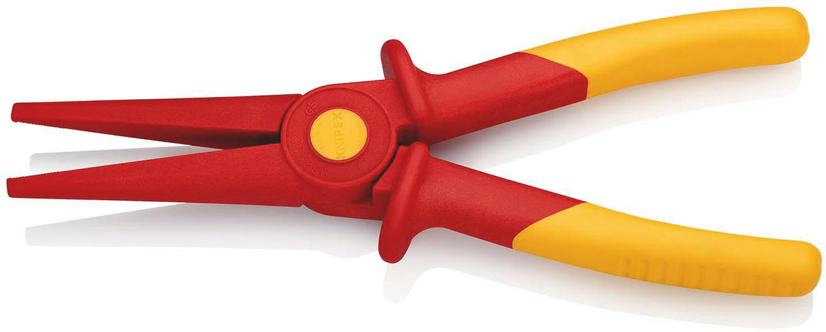 KNIPEX Flachrundzange 220 mm – Glasfaserverstärkter Kunststoff, funkenfrei, VDE
