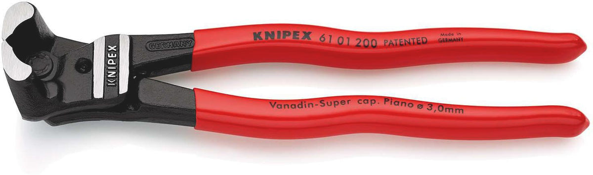 KNIPEX Bolzenvornschneider 200 mm, polierter Kopf, Kunststoffüberzug, Vanadin-Elektrostahl