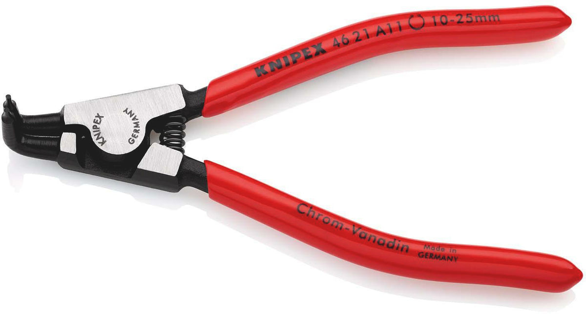 KNIPEX Außensicherungsringzange A 01 für Wellen 3-10 mm, 90° gewinkelt, 125 mm