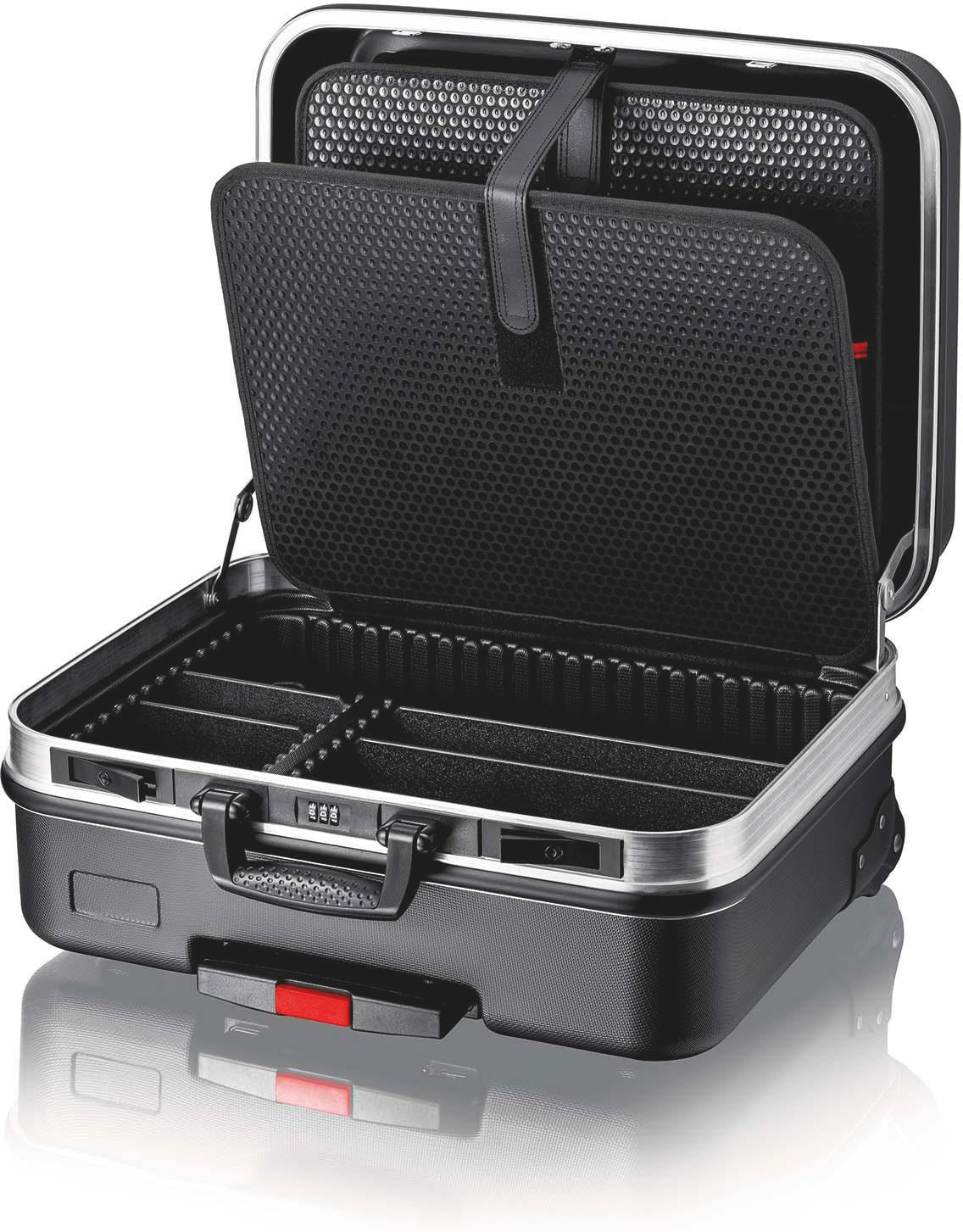 KNIPEX Werkzeugkoffer Big Basic Move Leerkoffer mit Trolly-Funktion und variabler Bestückung