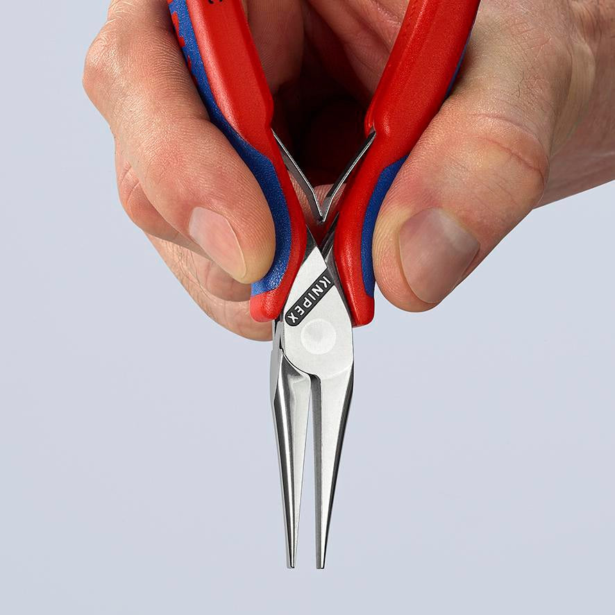 KNIPEX Elektronik-Greifzange 115 mm mit flachbreiten Backen und Kunststoffüberzug