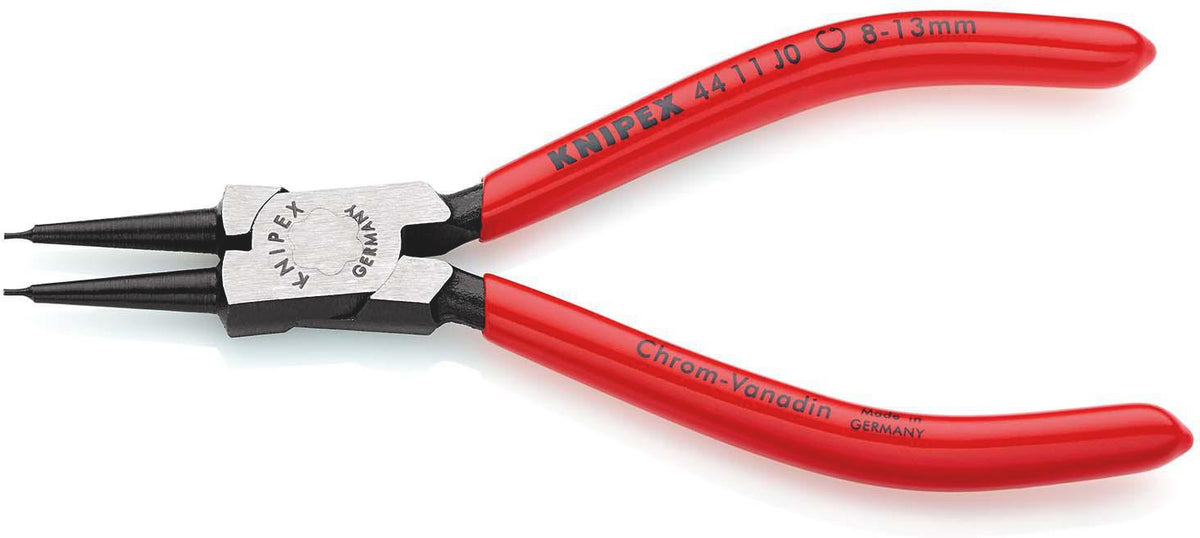 KNIPEX Sicherungsringzange J 0 für Bohrungen 8-13 mm, Kopf poliert, Kunststoffgriff