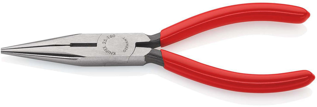 KNIPEX Flachrundzange 125 mm poliert mit Kunststoffüberzug – Radiozange mit Schneide