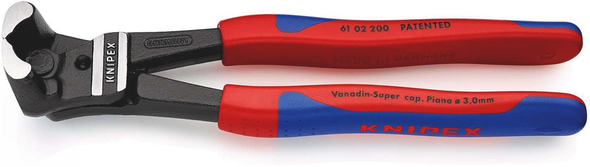 KNIPEX Bolzenvornschneider 200 mm, polierter Kopf, Kunststoffüberzug, Vanadin-Elektrostahl