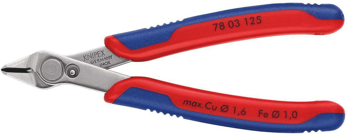 KNIPEX Elektronikseitenschneider Super-Knips® INOX 140 mm – Präzisionszange für feinste Schneidarbeiten