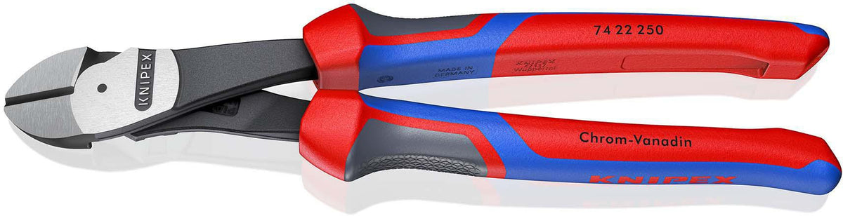 KNIPEX Kraftseitenschneider 200 mm Form 2 mit 20 % Kraftersparnis und Kunststoffüberzug