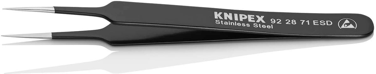 KNIPEX Präzisionspinzette 110 mm, gerade, fein, rostfrei, antimagnetisch, ESD