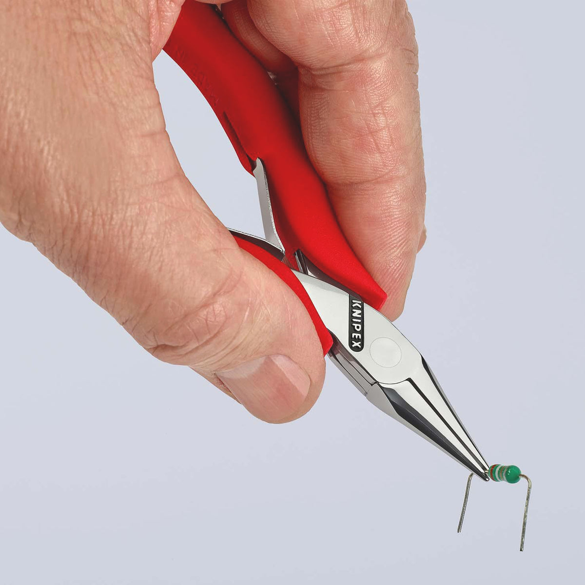 KNIPEX Elektronik-Greifzange 115 mm mit flachbreiten Backen und Kunststoffüberzug