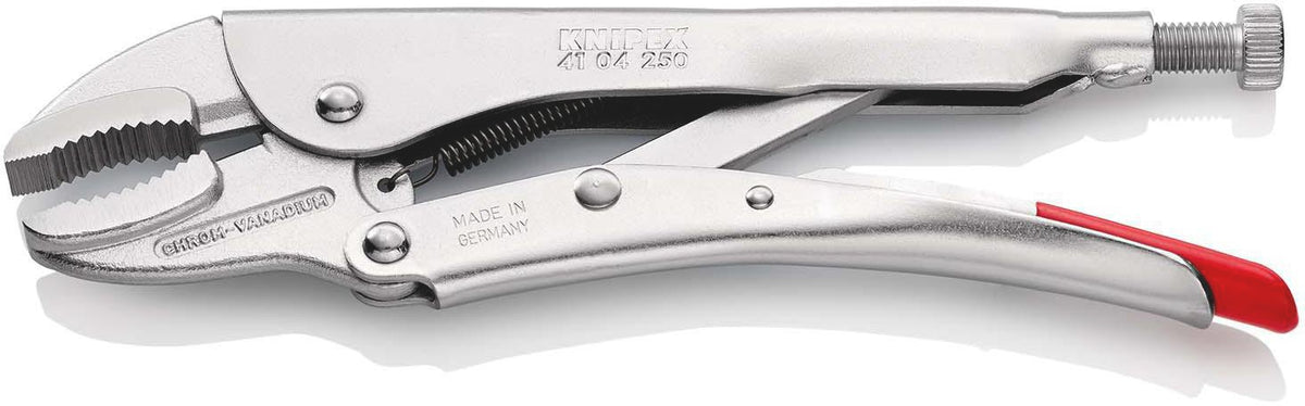 KNIPEX Gripzange 250 mm – Einhandbedienung, max. 40 mm Spannweite, Kniehebelübersetzung