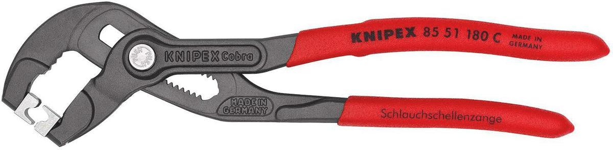 KNIPEX Schlauchschellenzange 250 mm – Für Click-Schellen und beengte Verhältnisse