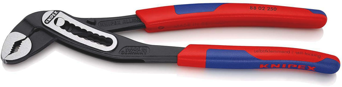 KNIPEX Wasserpumpenzange Alligator 180 mm mit Comfort-Griff und 9-fach Rastenverstellung