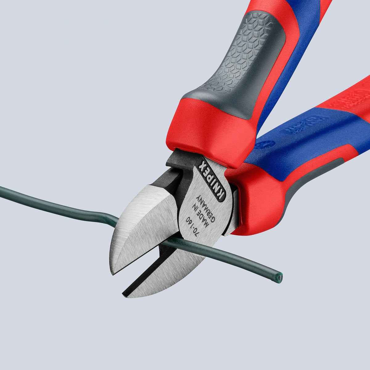 KNIPEX Seitenschneider 140 mm, polierter Kopf, Mehrkomponenten-Griffe, max. 1,8 mm